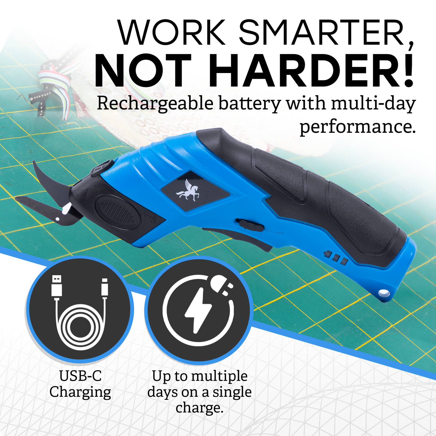 Pegazos Electric Scissor Blue