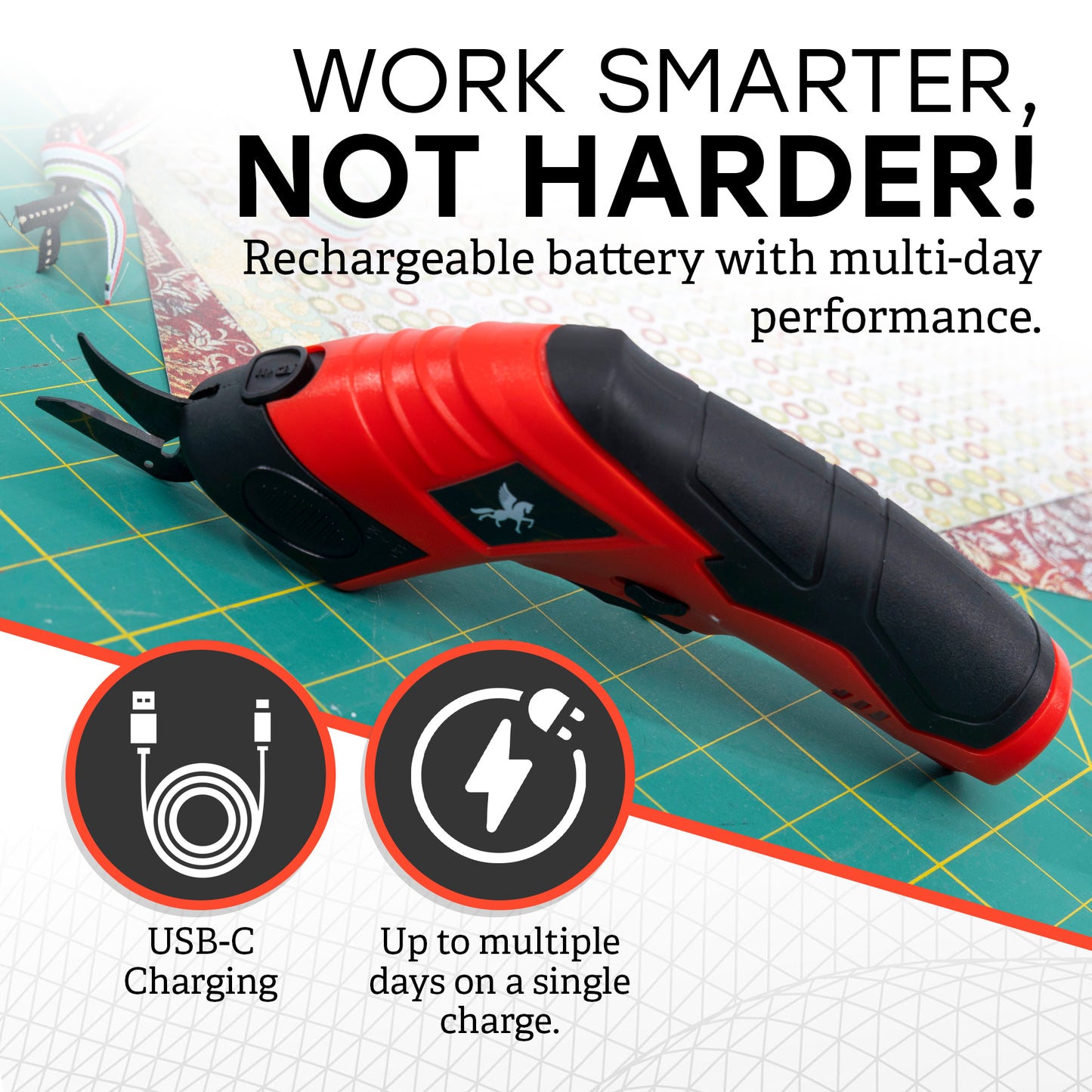Pegazos Electric Scissor Red