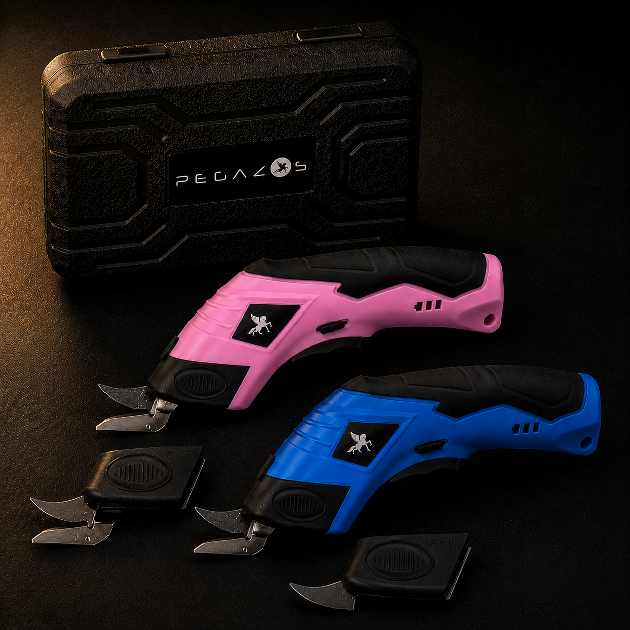 Pink Electric Scissors + Blue Electric Scissors